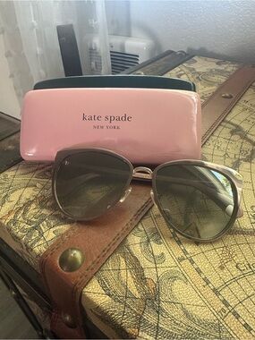 kate spade women’s sunglasses- gold tone